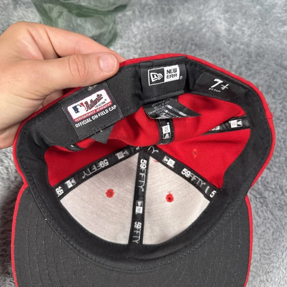 New Era 59FIFTY St. Louis Cardinals Red Fitted Cap Size 7 1/4 Red STL Baseball